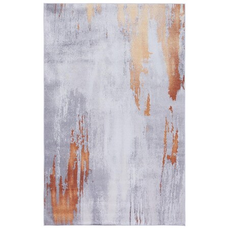 Safavieh 4 x 6 ft. Gray & Rust Tacoma Power Loomed Rectangle Area Rug TAC801P-4
